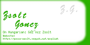 zsolt goncz business card